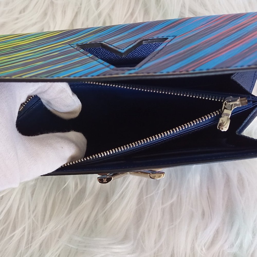 STUNNING Limited Edition LV Tropical Epi Twist Sarah Wallet Jewel Tones - Picture 13 of 16
